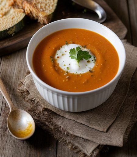 Tomato & Courgette Soup recipe image