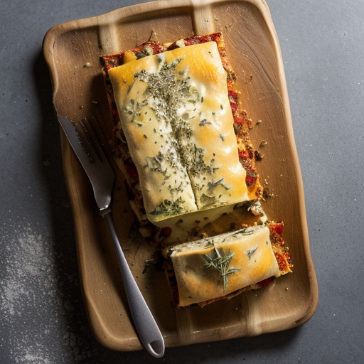 Tomato-French Bread Lasagna recipe image