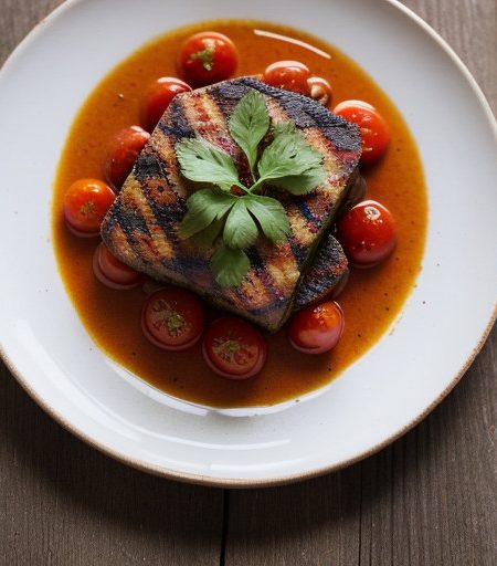 Tomato & Fresh Coriander Vinagrette recipe image