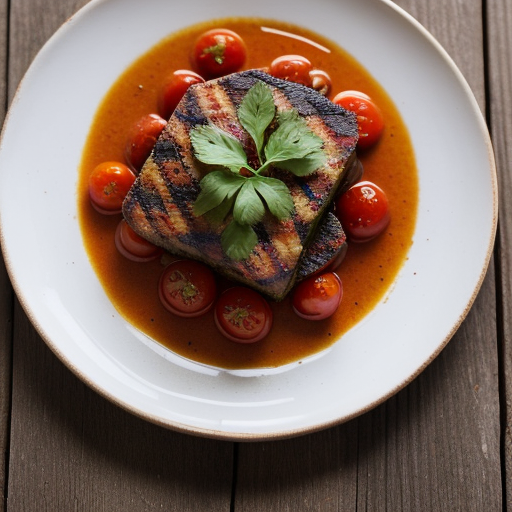 Tomato & Fresh Coriander Vinagrette recipe image