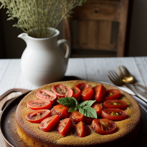 Tomato Ginger Upside-Down Cake recipe image