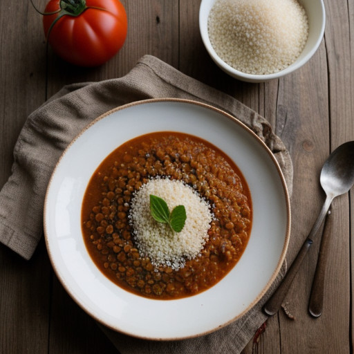 Tomato Lentil Stew Over Quinoa recipe image