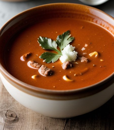 Tomato Macaroni Soup recipe image