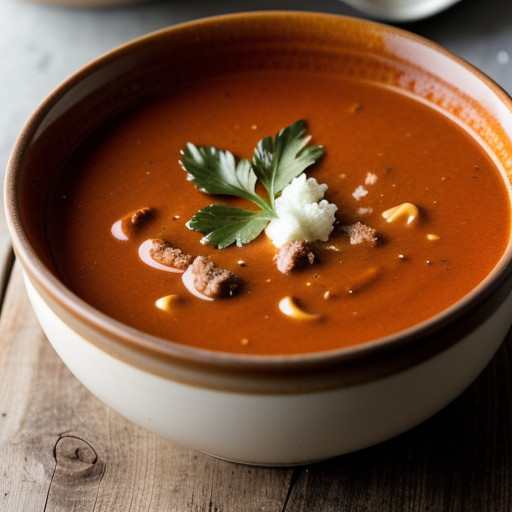Tomato Macaroni Soup recipe image