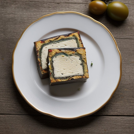 Tomato~ Mozzarella & Eggplant Terrine recipe image