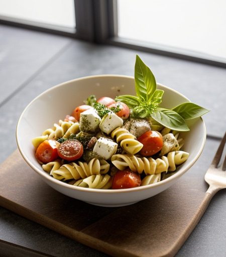 Tomato & Mozzarella Pasta Salad recipe image
