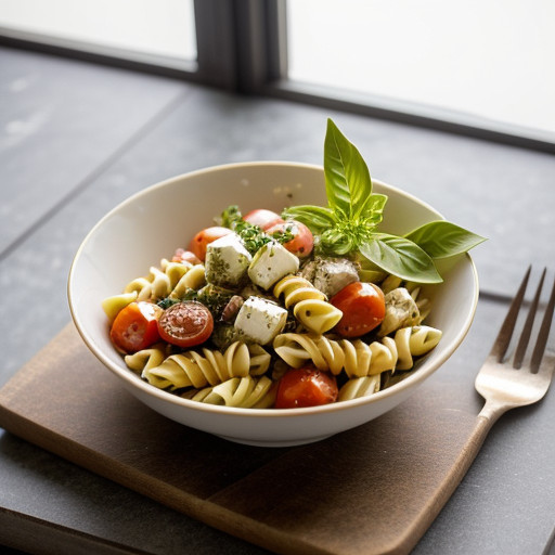 Tomato & Mozzarella Pasta Salad recipe image