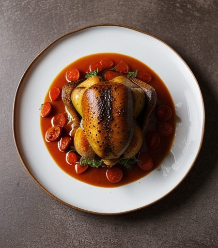 Tomato & Saffron Brasied Chicken recipe image