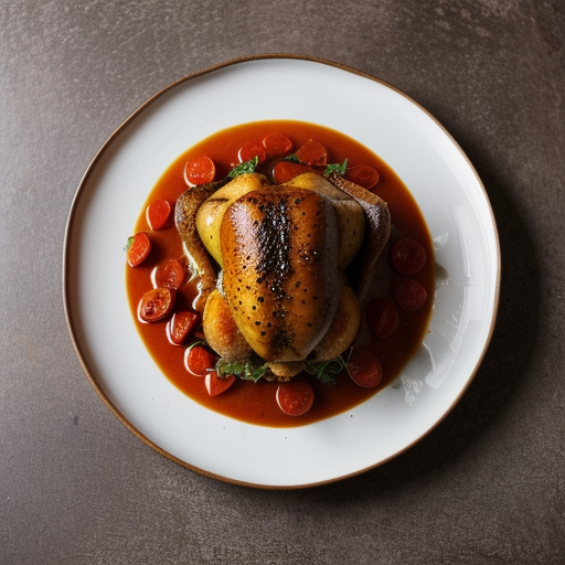 Tomato & Saffron Brasied Chicken recipe image