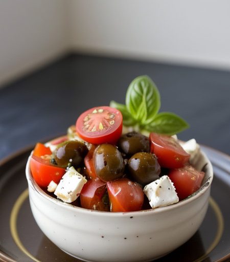 Tomato Salad With Feta and Olives - Bon Appetit recipe image