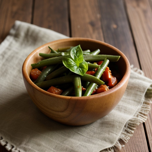 Tomato Sauce With Green Beans recipe image