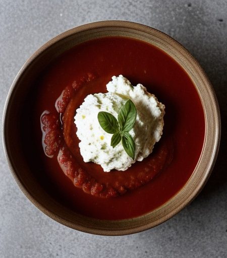 Tomato Sauce With Ricotta & Herbs~ California recipe image