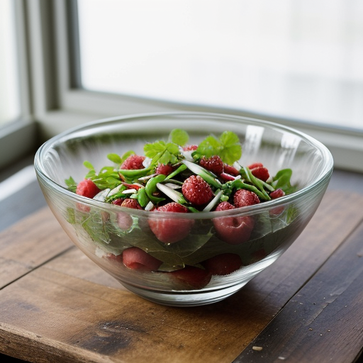 Tomato & Scallion Salad With Raspberry Vine recipe image