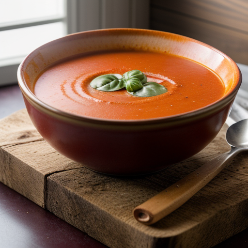 Tomato Soup With Basil (Potage De Tomate a La recipe image