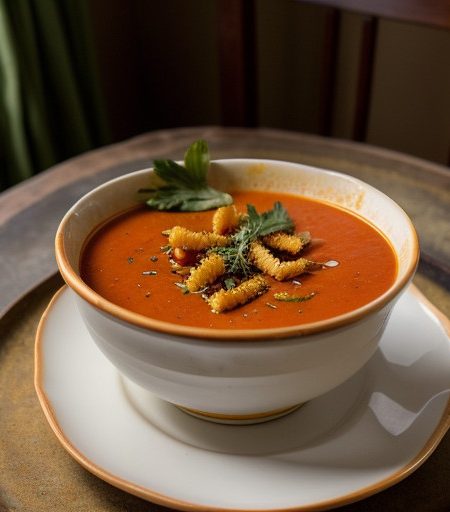 Tomato Soup With Pasta recipe image