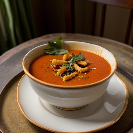 Tomato Soup With Pasta recipe image
