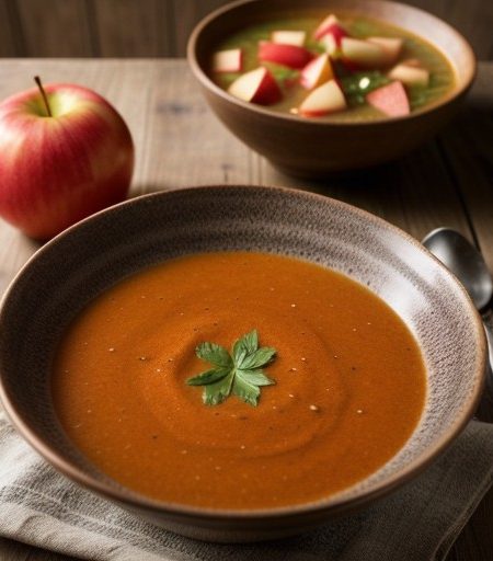 Tomato and Apple Soup - Cawl Tomato Ac Afal recipe image