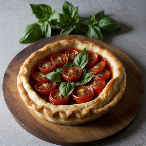 Tomato and Basil Tarts recipe image