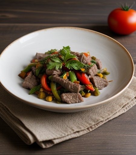 Tomato and Liver Stir-Fry recipe image