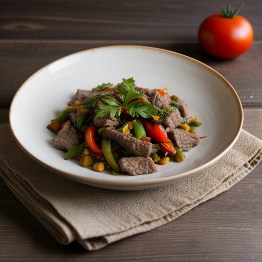 Tomato and Liver Stir-Fry recipe image