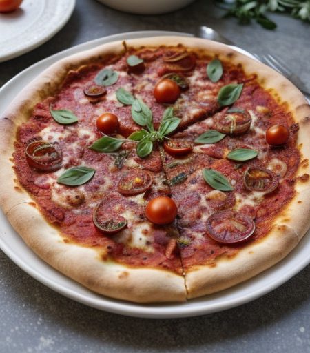 Tomato-and-Onion Pizza recipe image