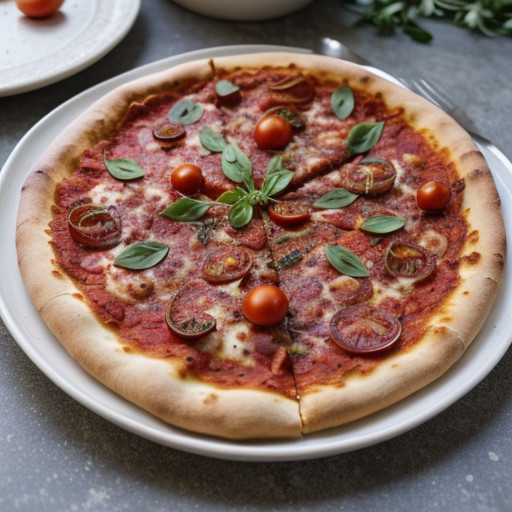 Tomato-and-Onion Pizza recipe image