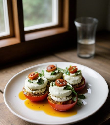 Tomatoes Stuffed With Corn Slaw recipe image