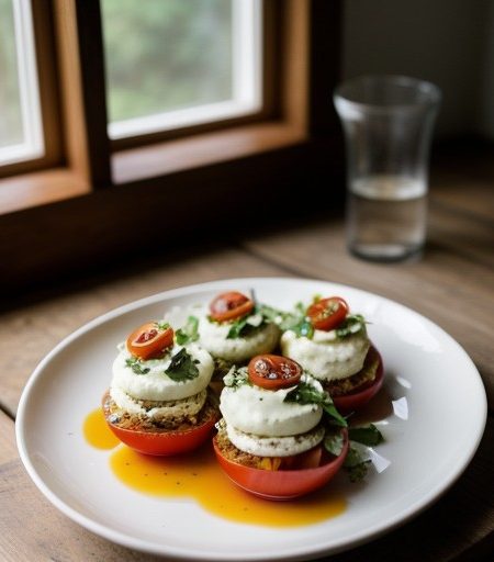 Tomatoes Stuffed With Corn Slaw recipe image