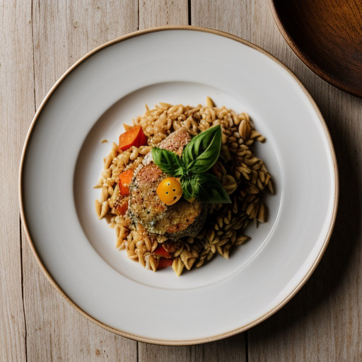 Tomatoes Stuffed With Orzo & Vegetables recipe image