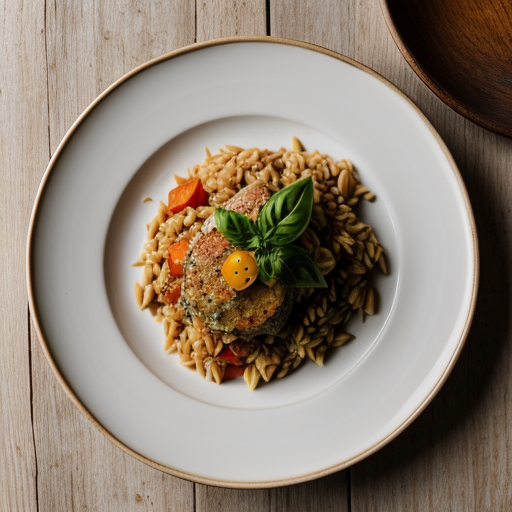 Tomatoes Stuffed With Orzo & Vegetables recipe image