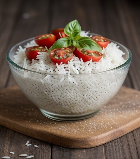 Tomatoes With Rice-and-Cucumber Salad - Country Living recipe image