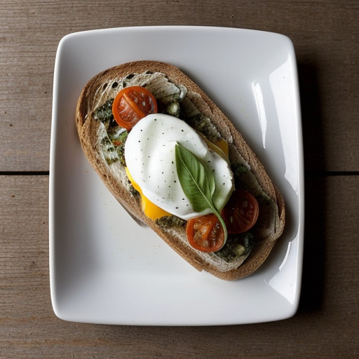 Tomatoes on Toast Royale recipe image