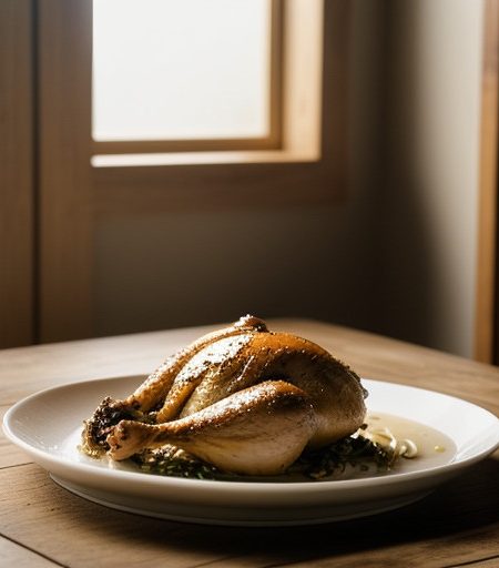 Tongdak Juk (Roasted Chicken recipe image