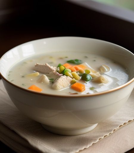 Too Simple Cream of Chicken Noodle Soup recipe image