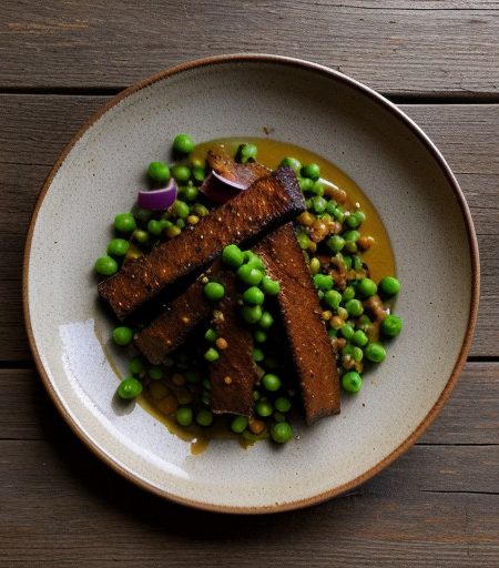 Torai Masala (Spiced Zucchini & Peas in Tom recipe image