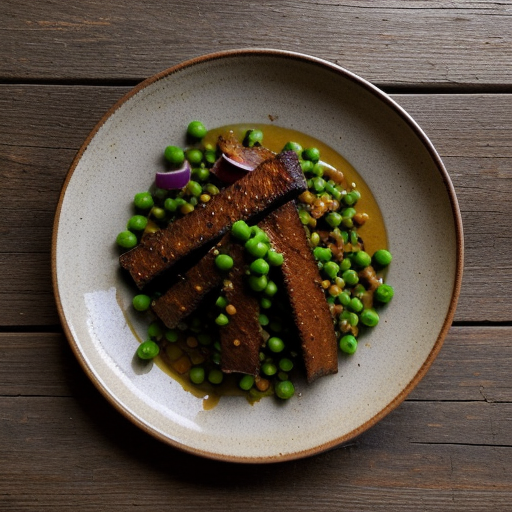 Torai Masala (Spiced Zucchini & Peas in Tom recipe image