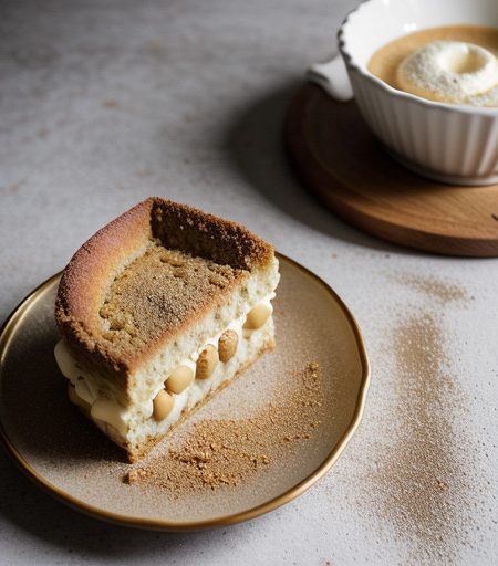 Torta Di Nocciole Con Panna recipe image