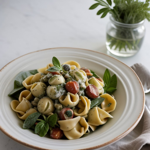 Tortellini & Artichoke Pasta Salad recipe image