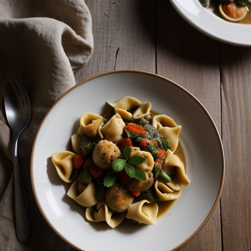 Tortellini Stew With Autumn Vegetables recipe image
