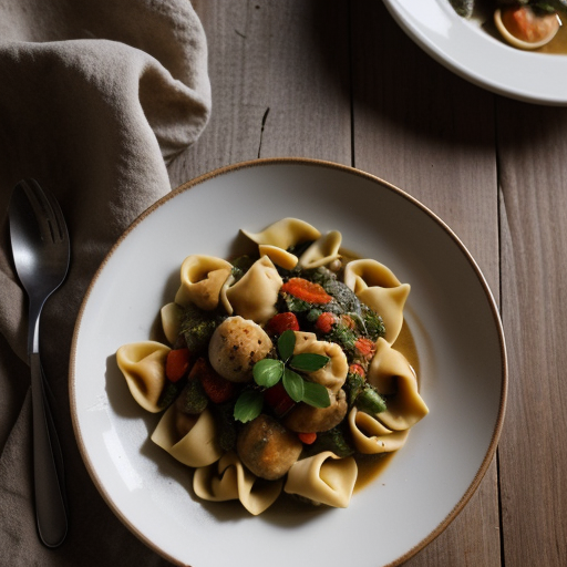 Tortellini Stew With Autumn Vegetables recipe image