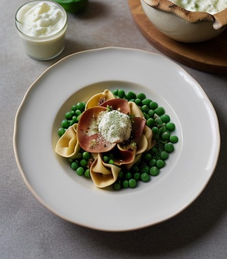 Tortellini W/Peas & Prosciutto recipe image