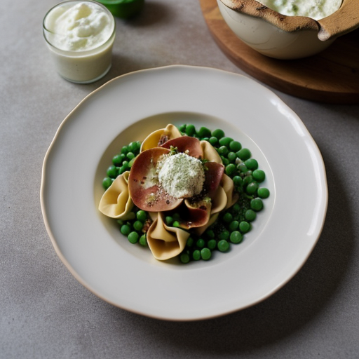 Tortellini W/Peas & Prosciutto recipe image