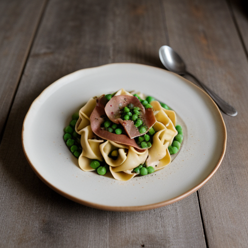 Tortellini W/Peas and Prosciutto recipe image