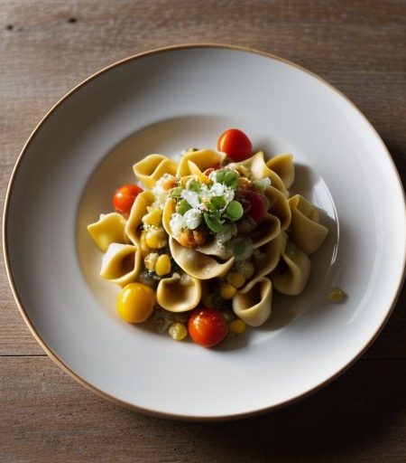 Tortellini With Cherry Tomatoes and Corn (3 PTS recipe image