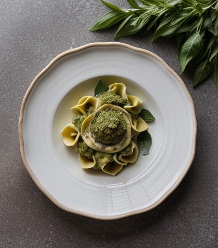 Tortellini With Chicken and Pesto - Bon Appetit recipe image