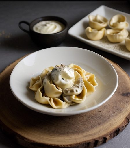 Tortellini With Cream recipe image