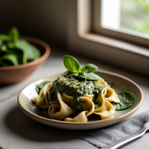 Tortellini With Walnut Pesto recipe image