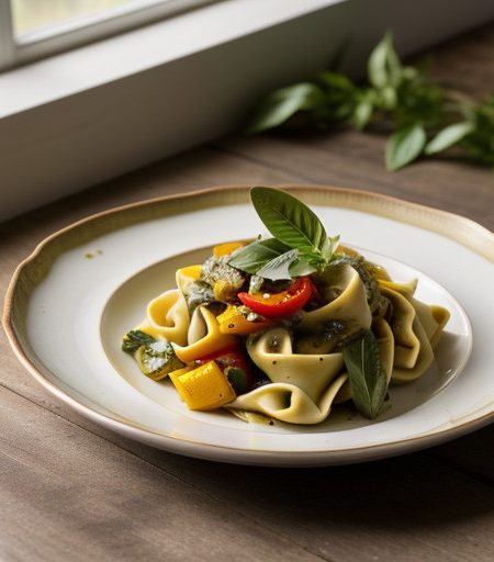 Tortelloni & Vegetables Stir Fry recipe image