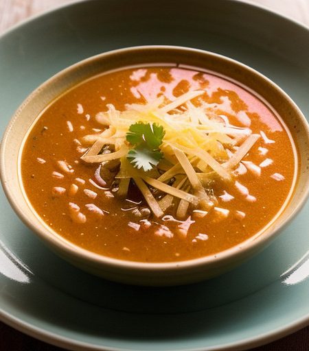 Tortilla Soup With Cheese recipe image