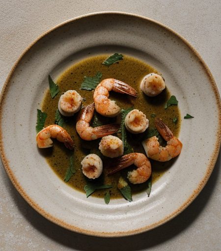 Tortillas De Gambas With Mint and Oregano Mojo (Shrimp Ca recipe image
